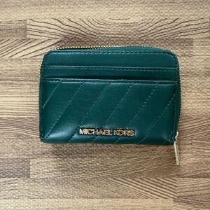 Michael Kors Emerald Leather Card Holder